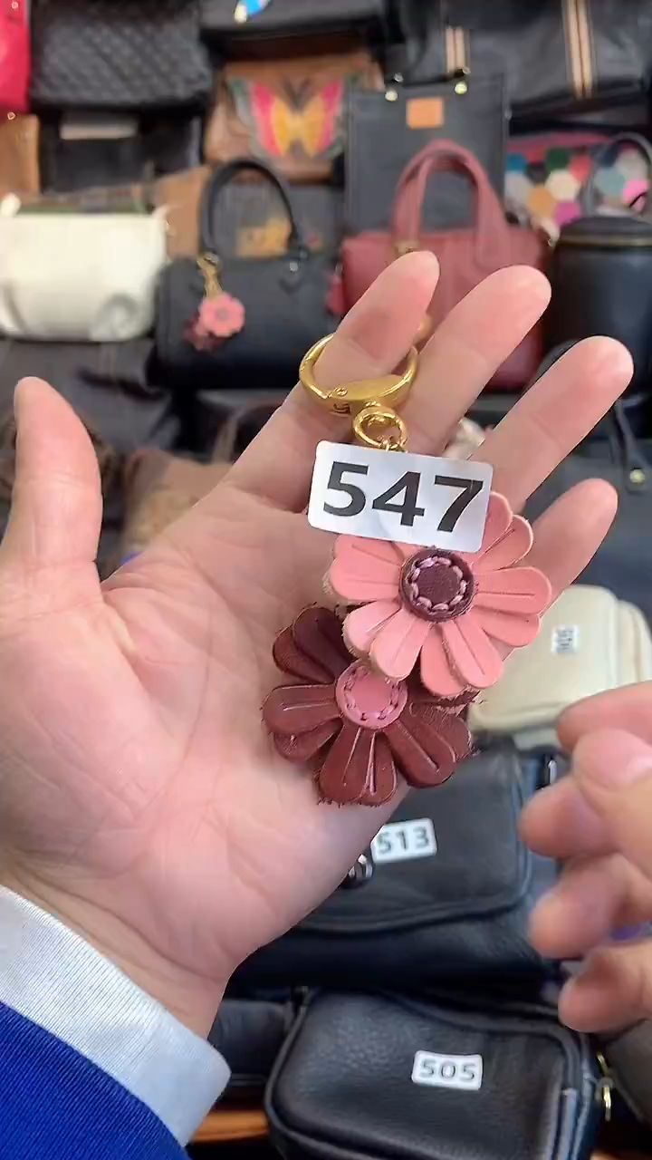 头层牛皮花花挂饰547.