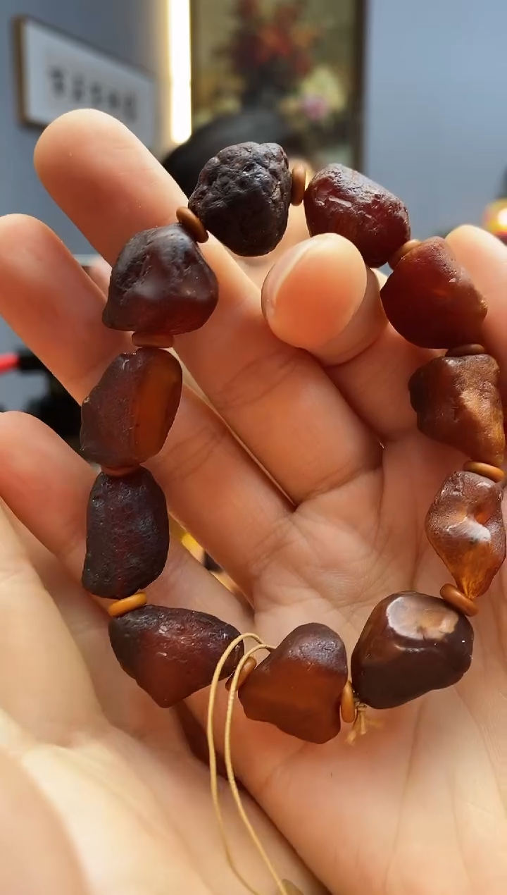 手链琥珀未镶嵌手串
