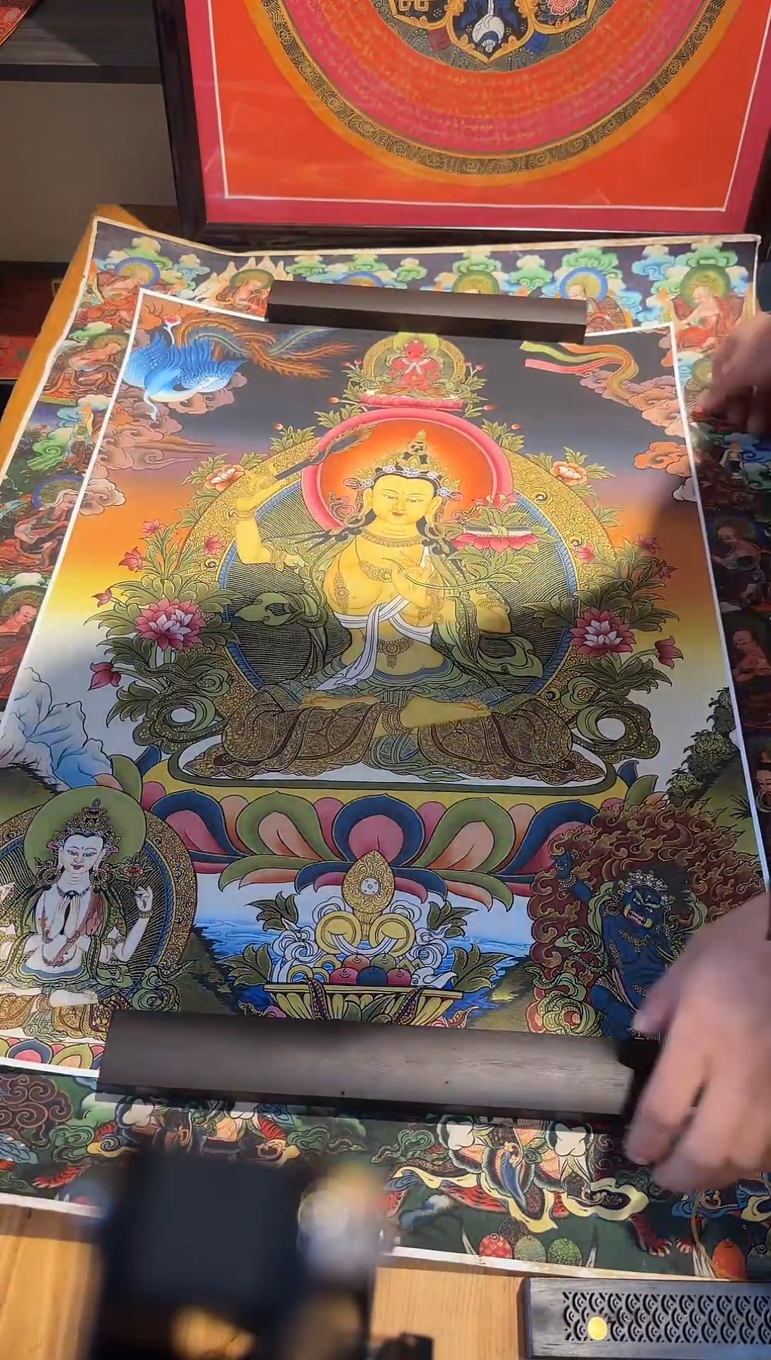 装裱画文殊-----