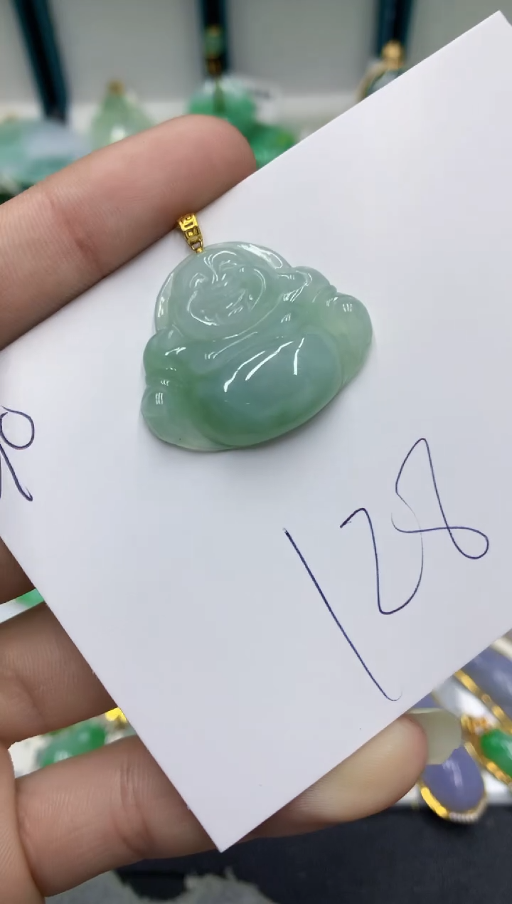 【闪购商品】翡翠颈饰18K金镶嵌翡翠