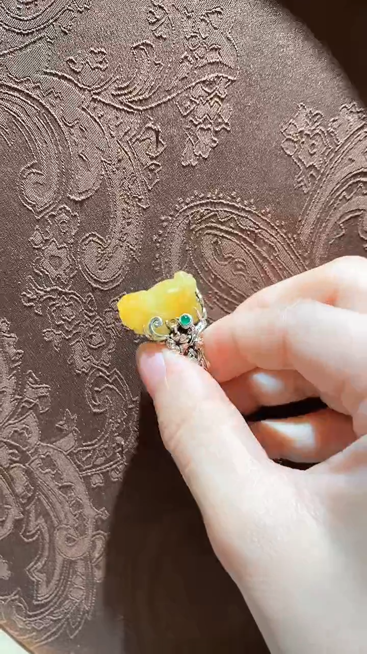【闪购商品】翡翠未镶嵌戒指红翡绿翠 