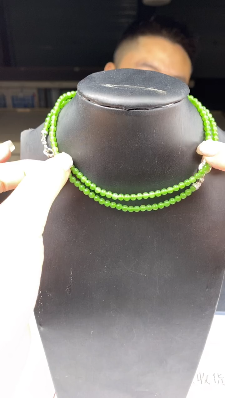 和田玉银S925镶嵌项链多样性-项链-X2369