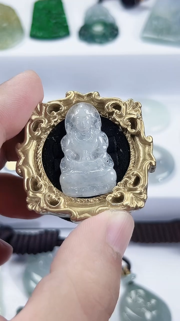 颈饰未镶嵌翡翠天然缅甸A货翡翠