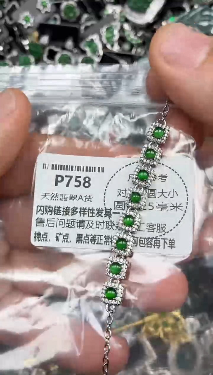 颈饰未镶嵌翡翠P758手链