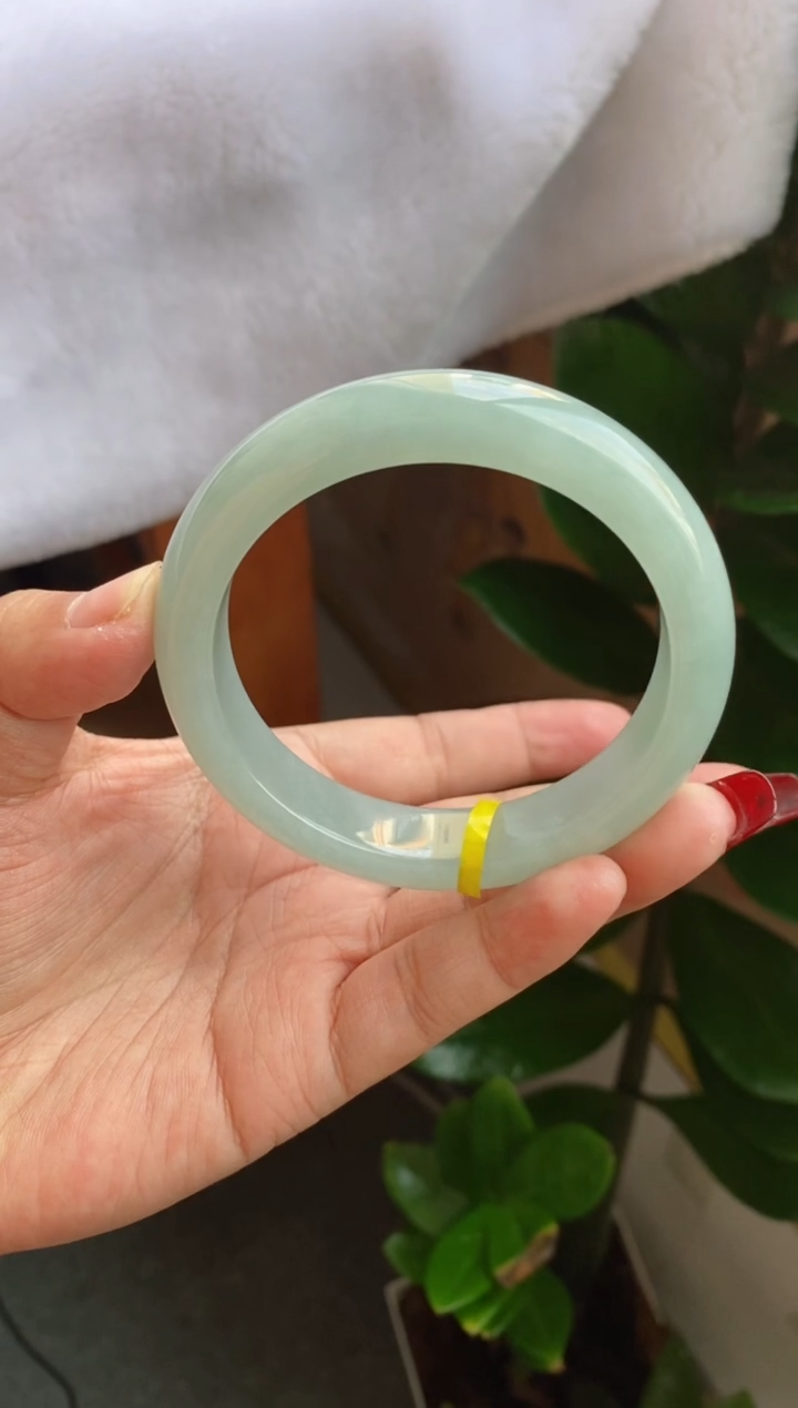 【闪购商品】翡翠手镯未镶嵌（十星强推 冰胶海蓝）5号