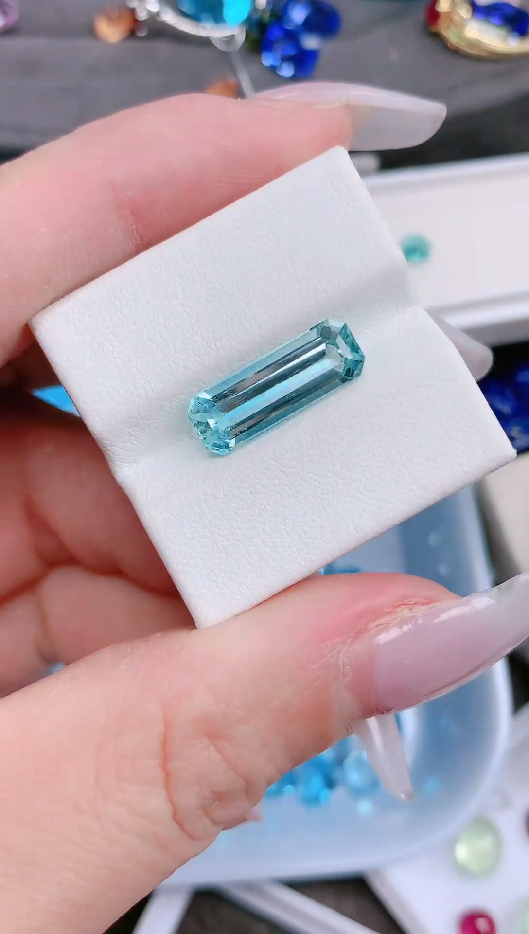 裸石海蓝宝石3.8ct