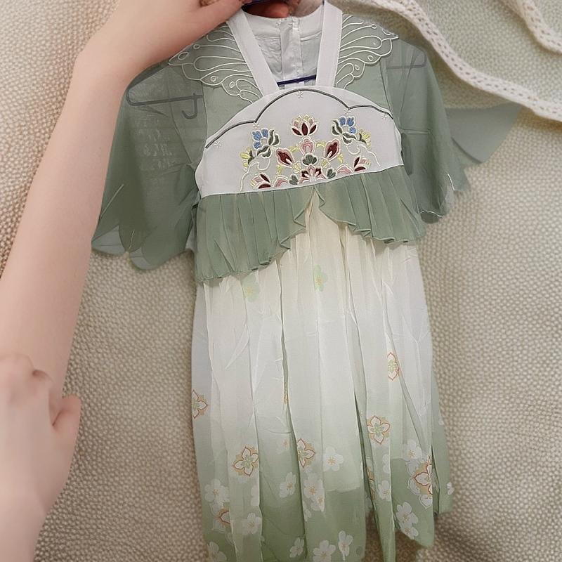 休闲风2024年夏季夏季公主裙中国风夏款女童汉服女儿童汉服