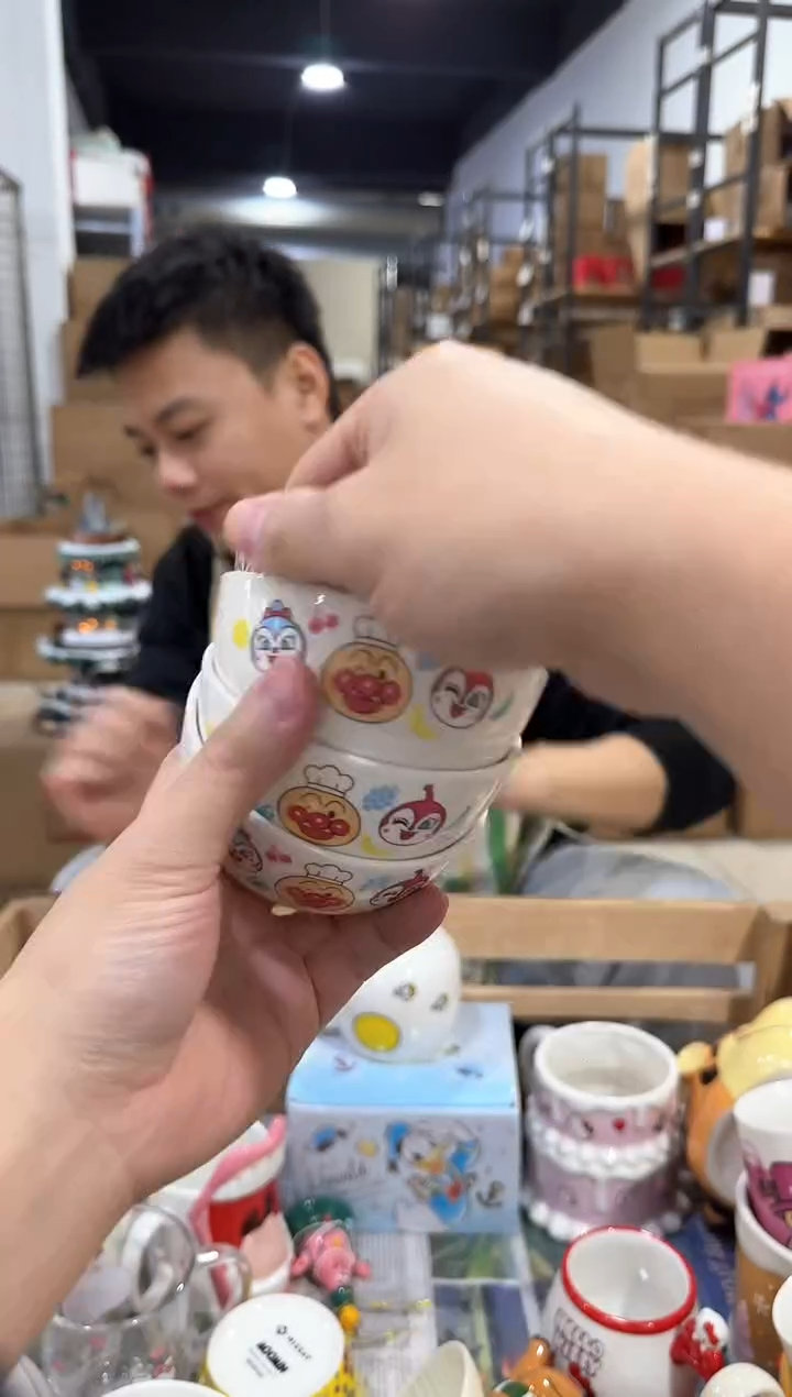 瓷片面包超人小碗4件套