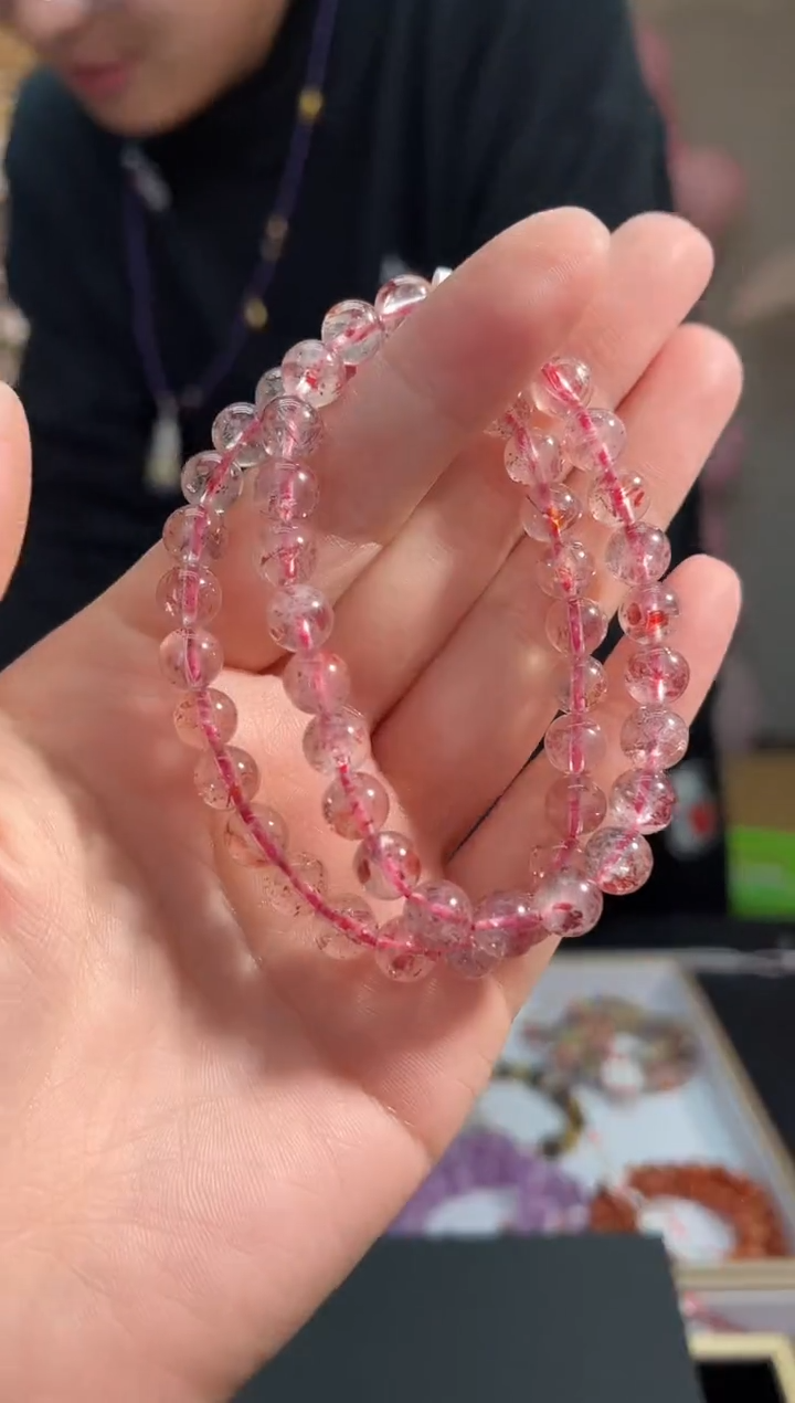 【闪购商品】长石手链未镶嵌95多样性发其一/金草莓7+