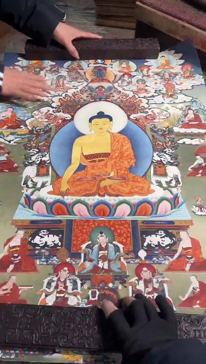 卷轴画路路的唐卡tk160