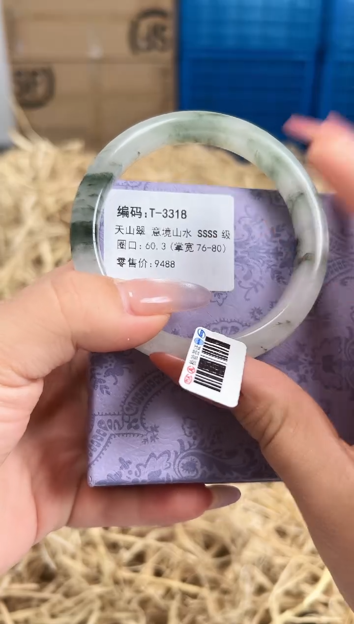 未镶嵌手镯石英质玉T-3318