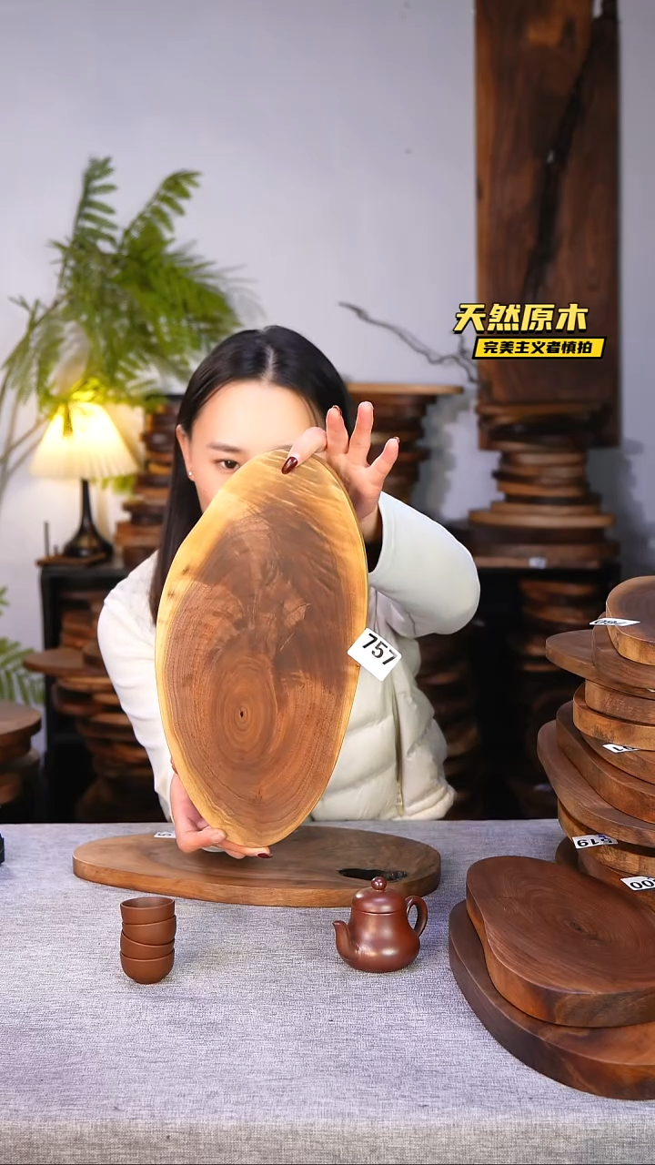 木北美黑胡桃原木.干裂疤结不属于商品质量问题完美主义者慎拍