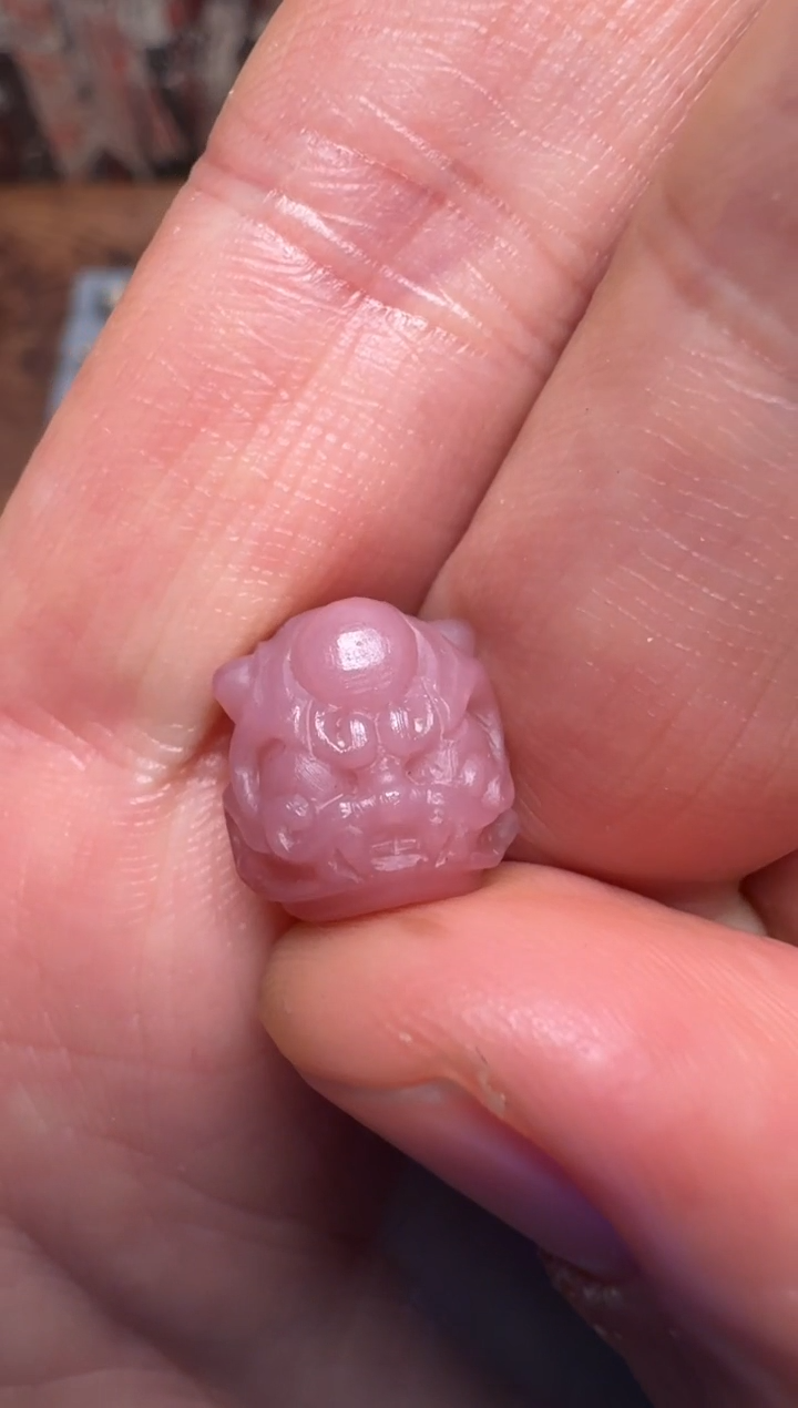 【闪购商品】玛瑙/玉髓颈饰未镶嵌粉糯雕刻单珠