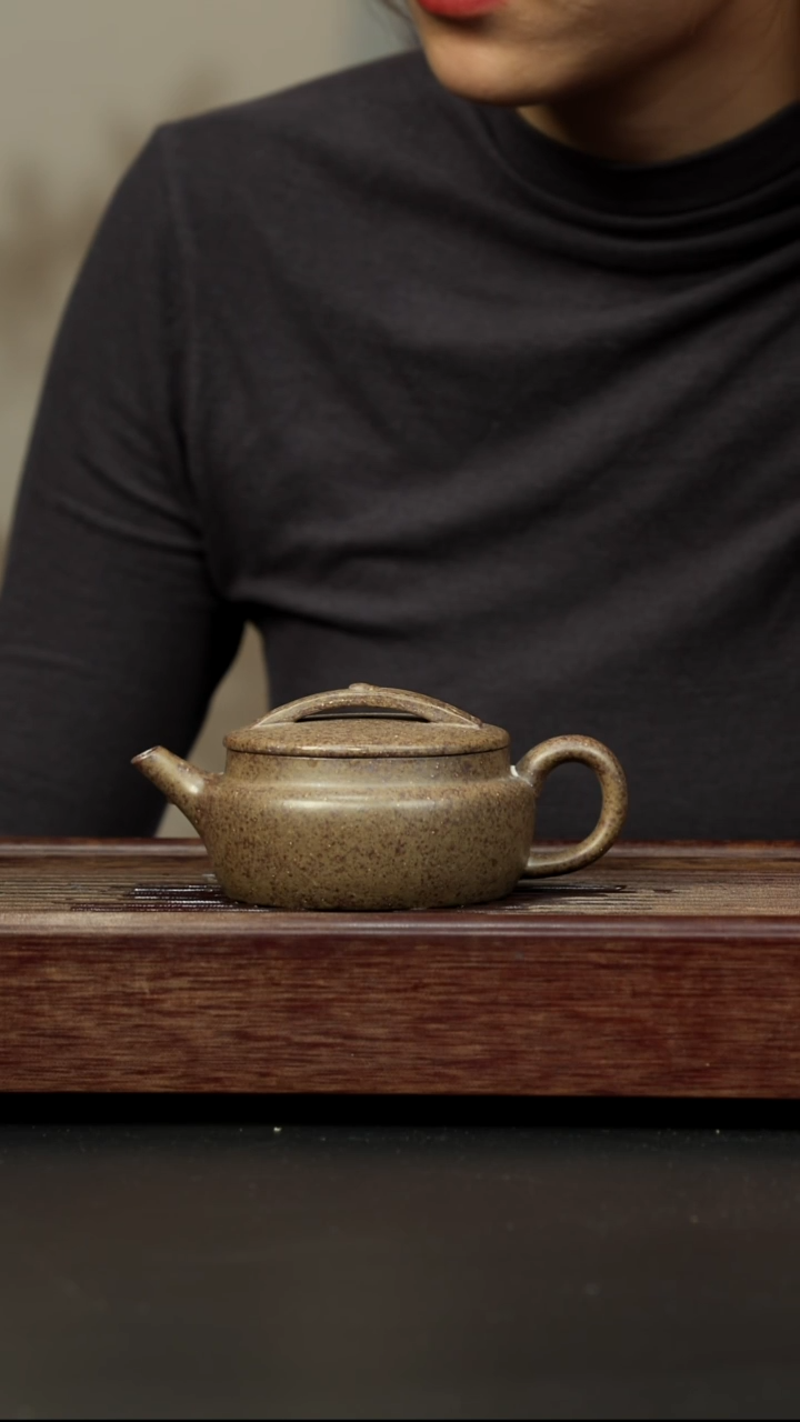 紫砂茶壶本绿柴烧 汉瓦