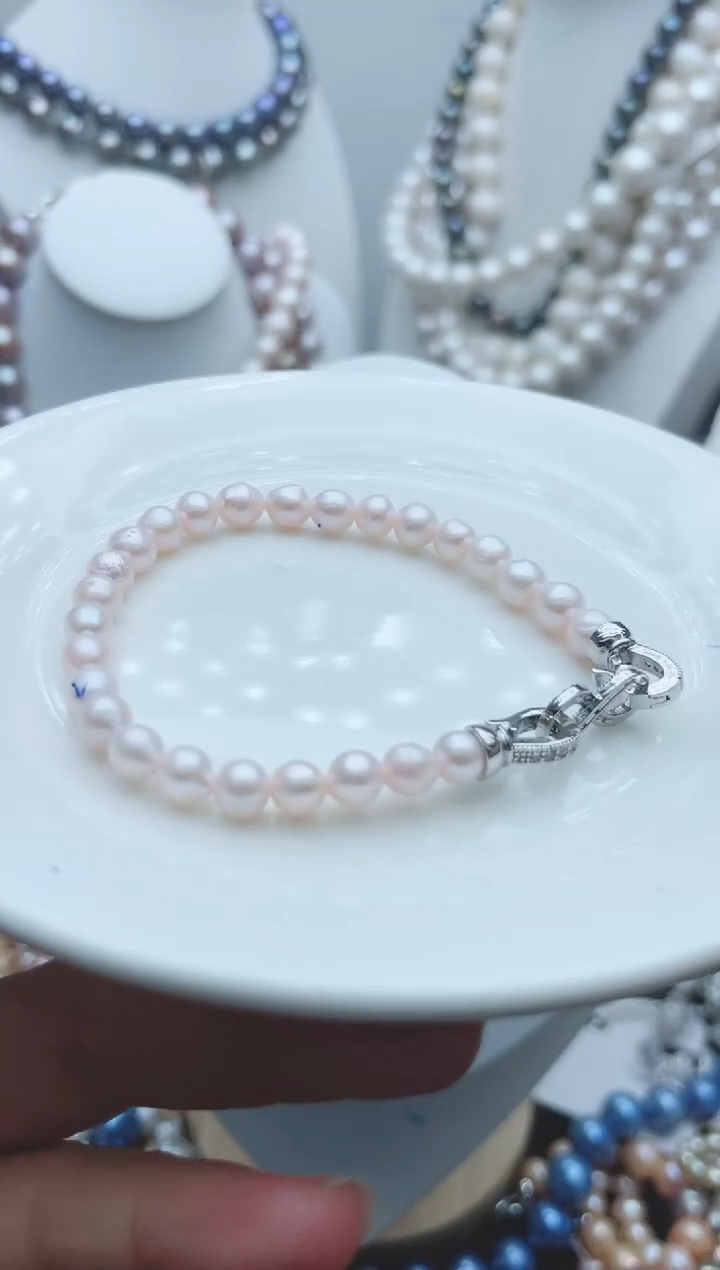 【闪购商品】淡水珍珠颈饰钛钢1