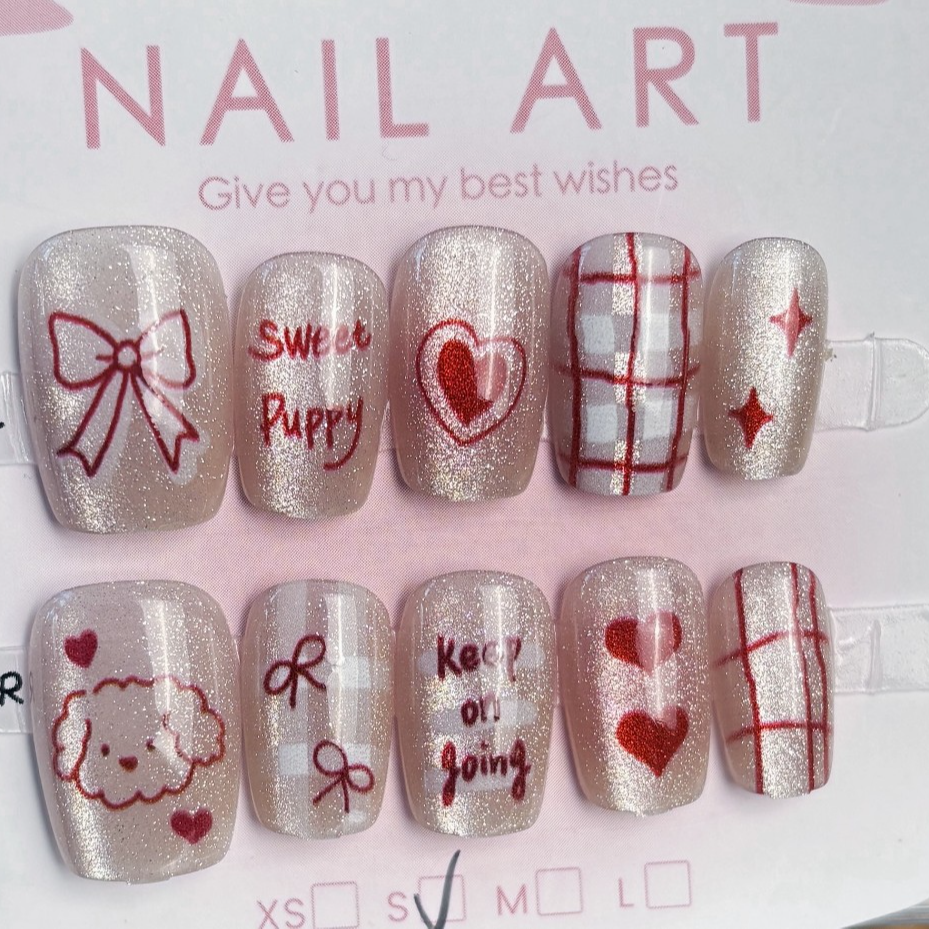 【非手工穿戴甲对对碰】微瑕百搭气质ins风穿戴甲美甲贴片超上镜