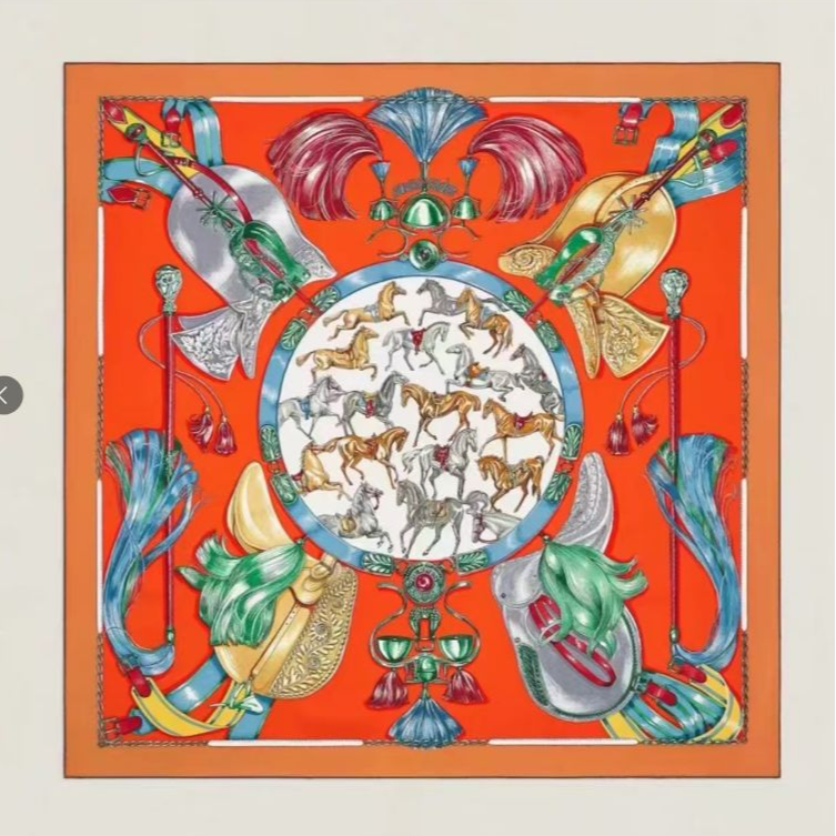 99新 Hermes/爱马仕 海囤J/爱马仕/丝巾/my50255