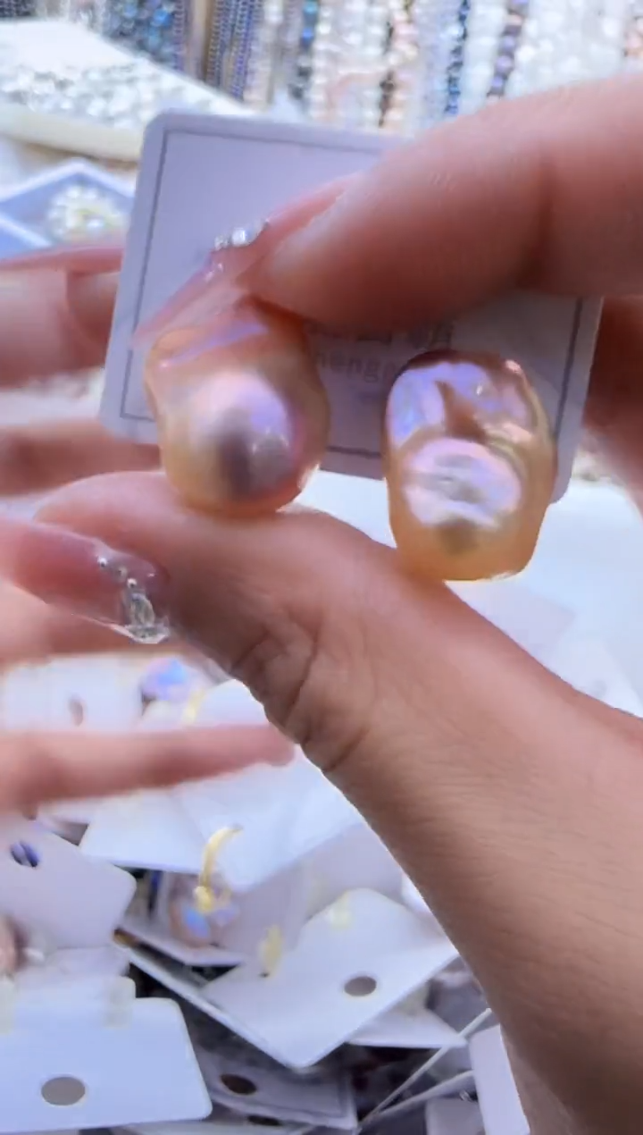 【闪购商品】淡水珍珠耳饰银S925镶嵌439