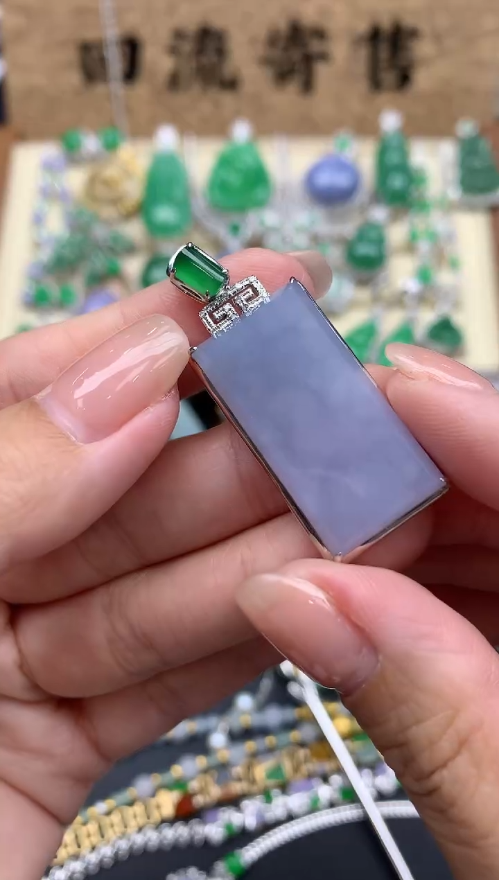 【闪购商品】翡翠颈饰18K金镶嵌429-中国好珍宝