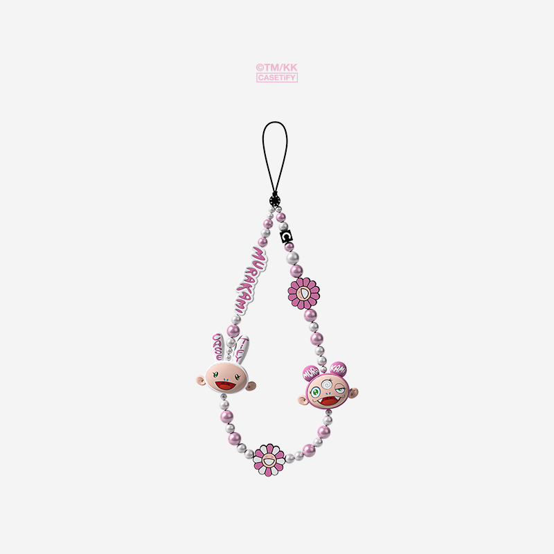 村上隆 x CASETiFY 联名 KAIKAI AND KIKI 珍藏版珍珠手机挂链