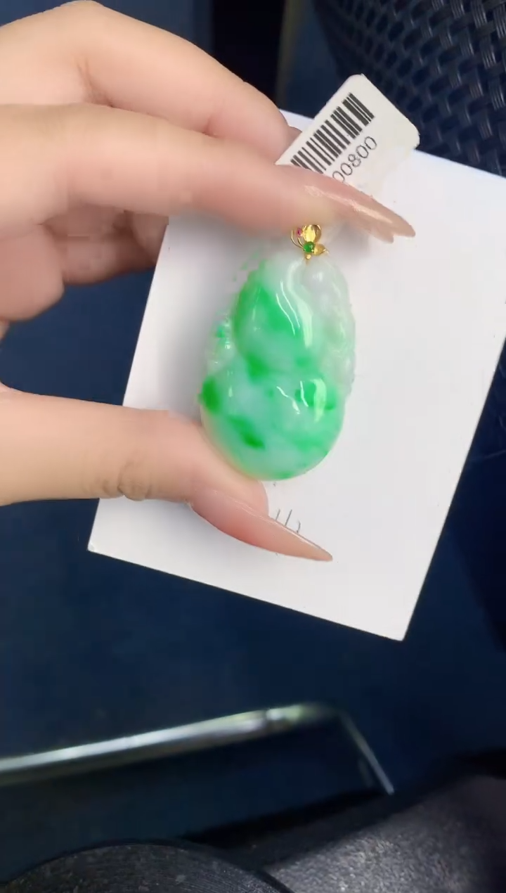 【闪购商品】翡翠颈饰18K金镶嵌000000000