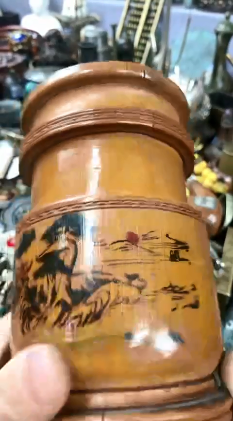 【闪购商品】杂项一物一拍竹笔筒