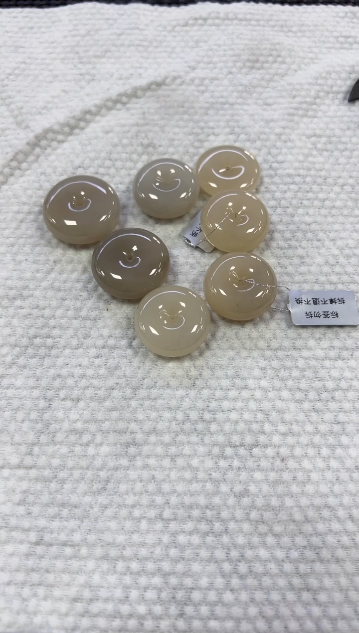 【闪购商品】和田玉挂件未镶嵌藕粉平安扣（多样性发一件）