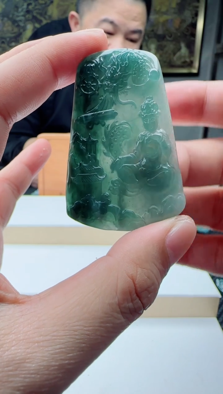 【闪购商品】翡翠颈饰未镶嵌多样性发货一件发货御龙山水观音