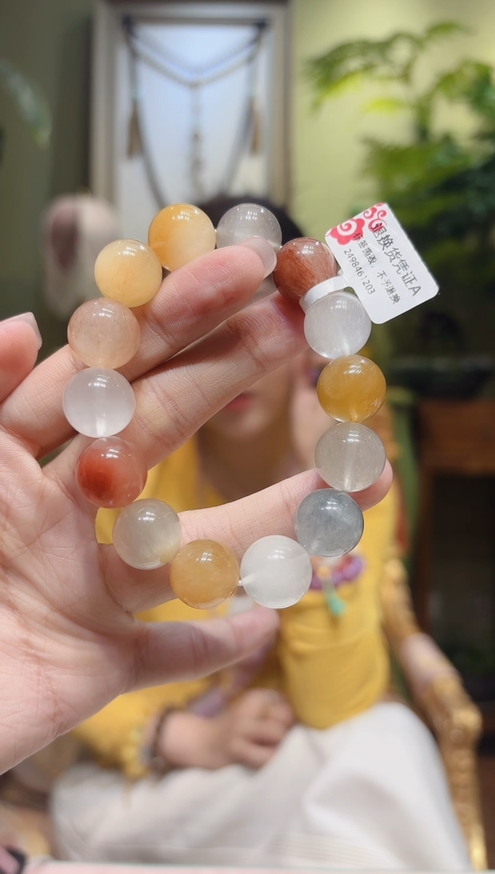 【闪购商品】水晶手串未镶嵌兔毛多宝手串6