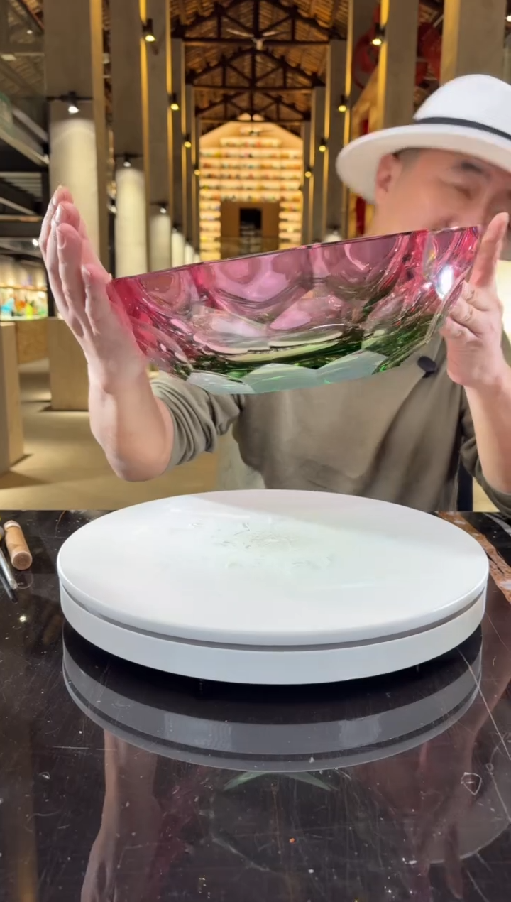 摆件0301021-1金红caorle果盘