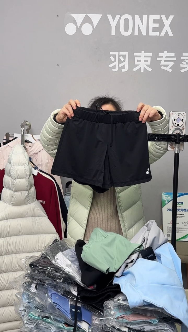 女短裤25090-007黑色_M