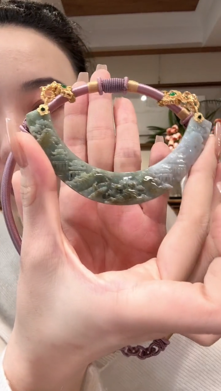 【闪购商品】翡翠颈饰未镶嵌国风