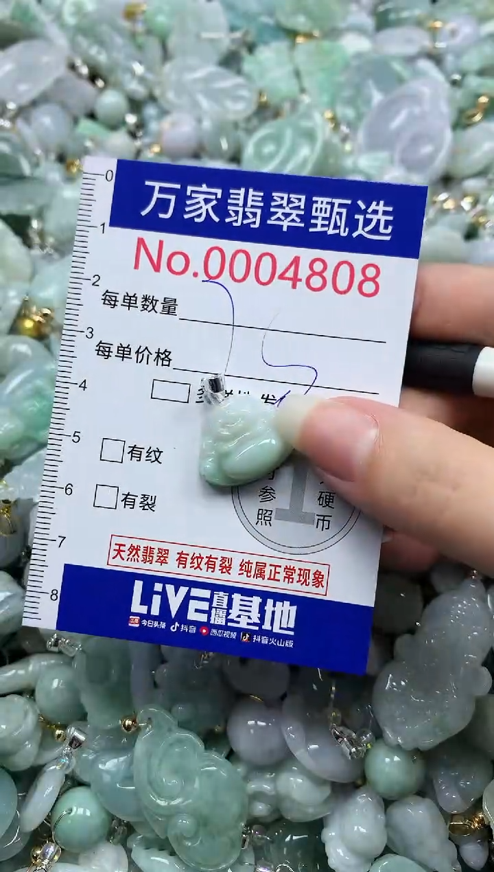 吊坠(不含链)未镶嵌翡翠4808