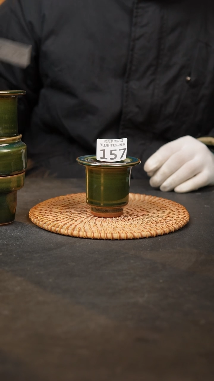 【闪购商品】瓷片157泥泥手工花盆