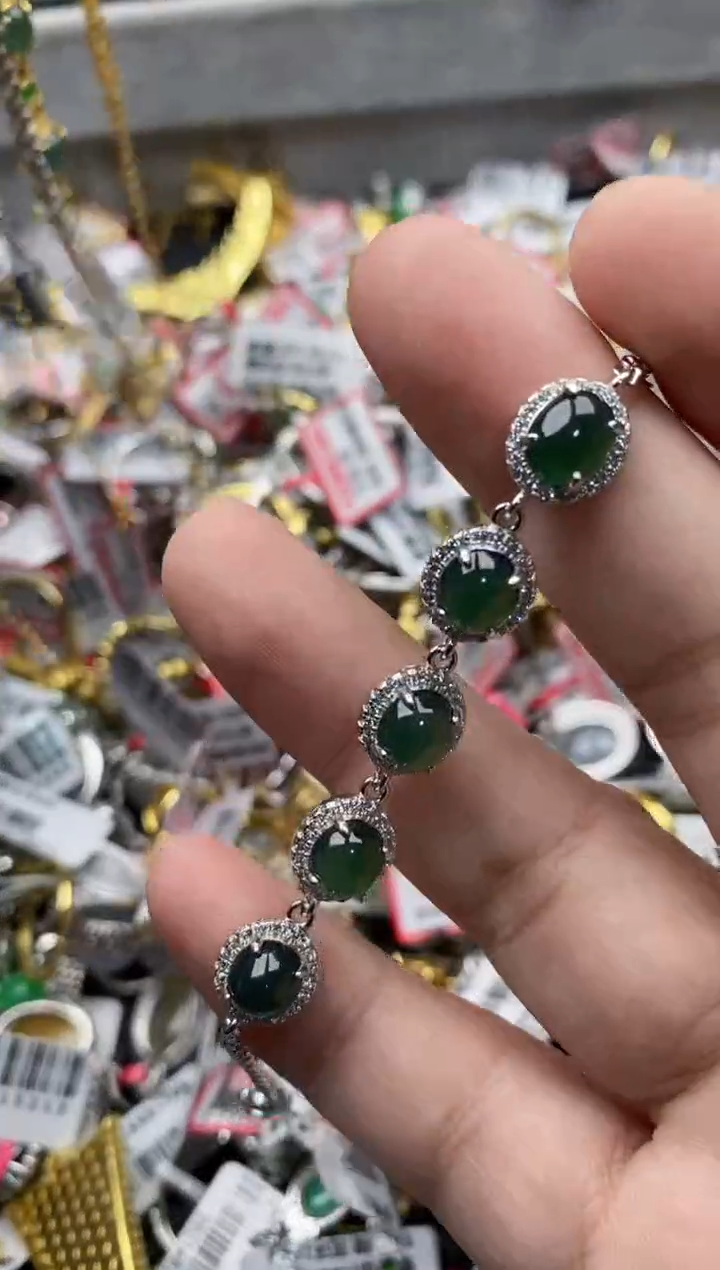 【闪购商品】翡翠戒指银S925镶嵌1111111--5