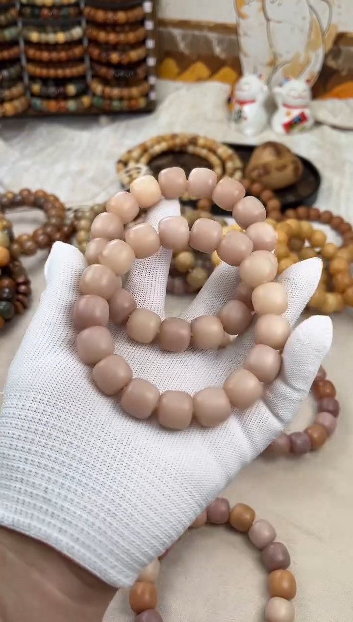 手串菩提根/象牙果a214卡15 干磨紫桶