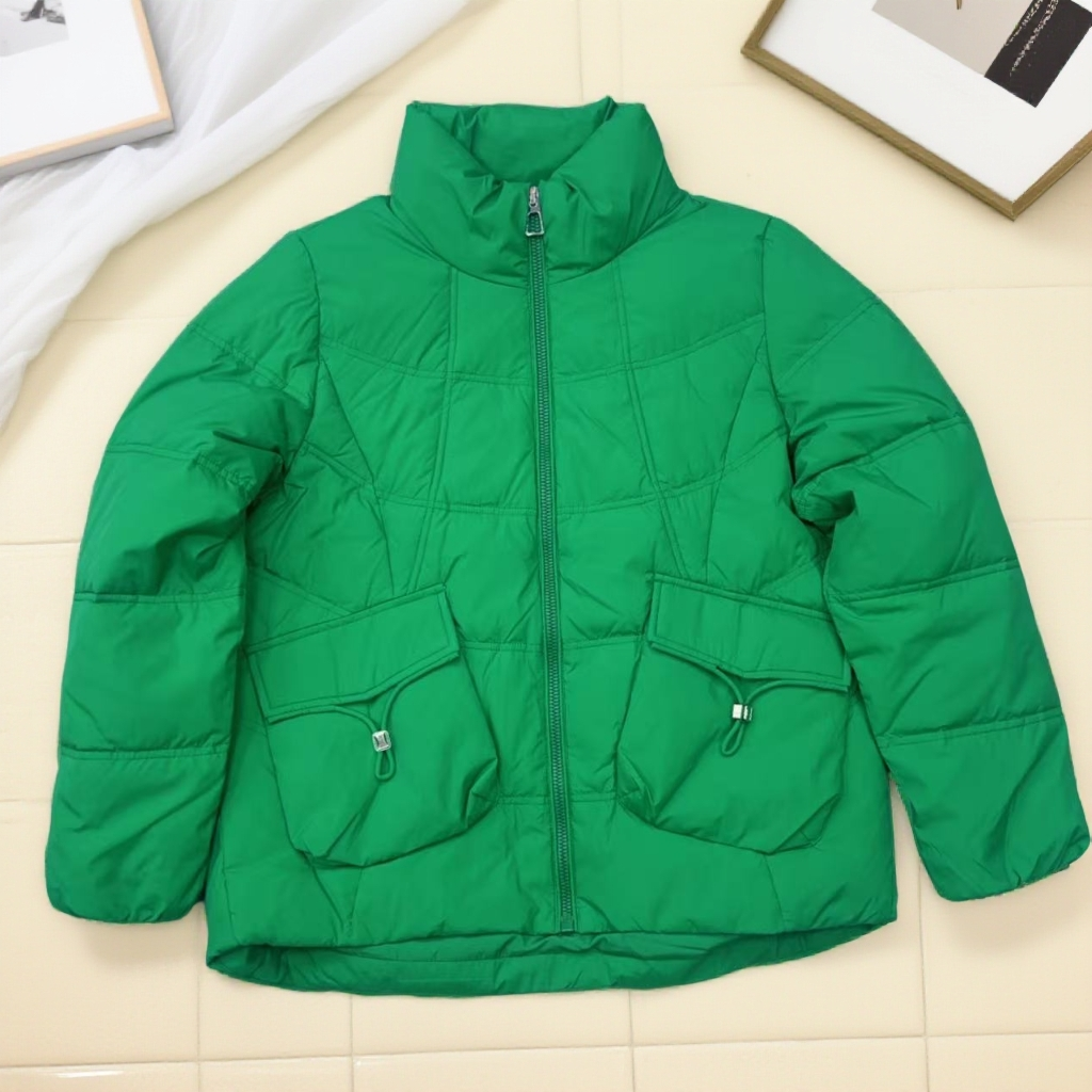 （以直播间实物为准）90绒冬季短款羽绒服白鸭绒休闲保暖立领1号