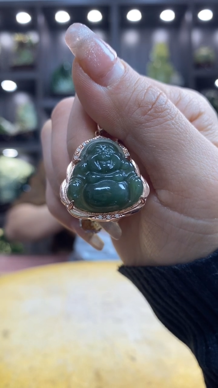 玉人* 玉岫岩料手工雕刻摆件居家装饰送礼一物一图