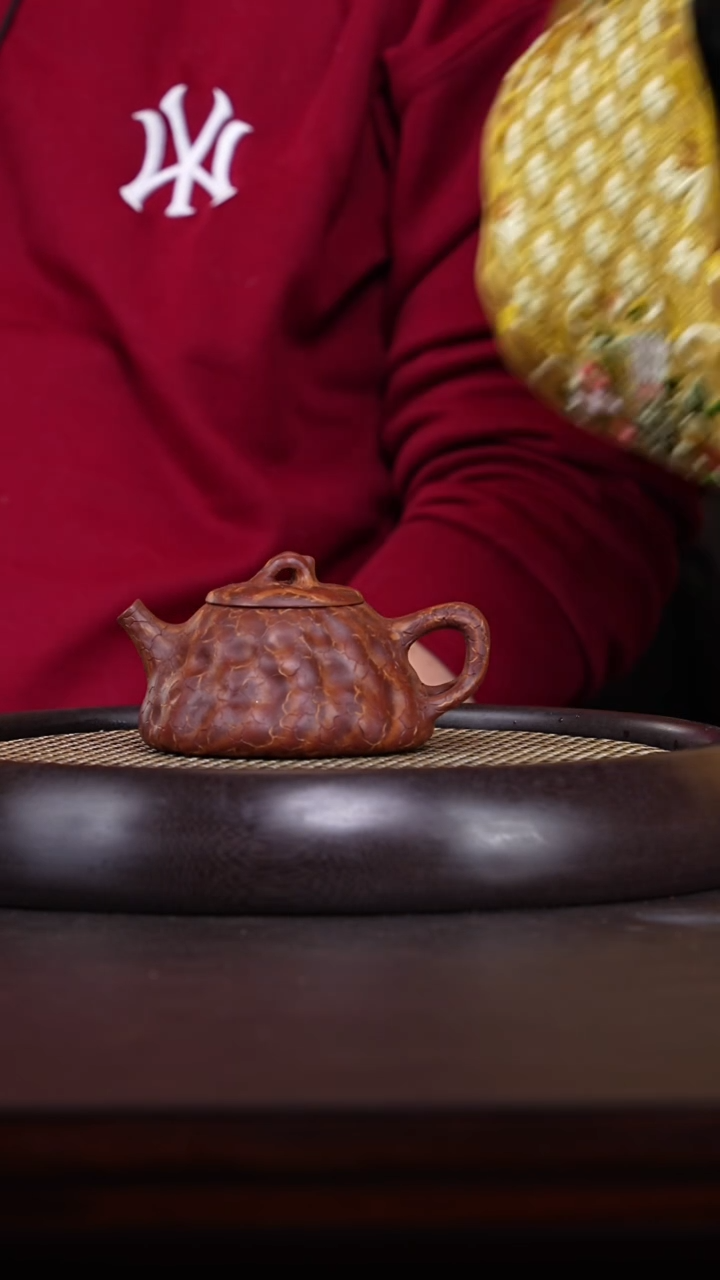 【闪购商品】紫砂茶壶姚黎明02-37绞泥石瓢供春270cc