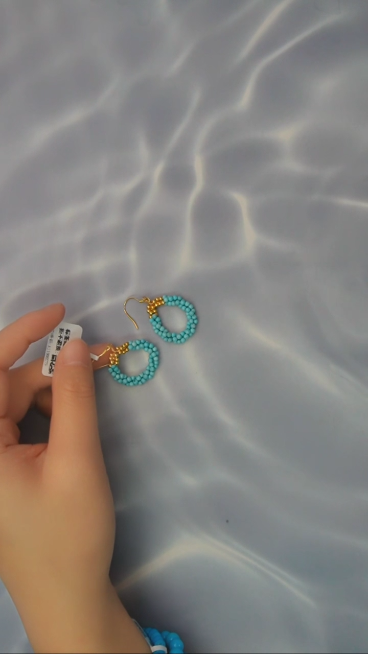 【闪购商品】绿松石耳环银S925镶嵌发货一件