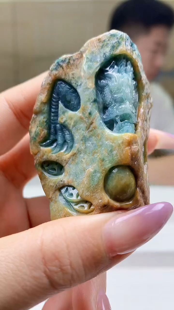 定制翡翠未镶嵌4917ty-毛货挂件46