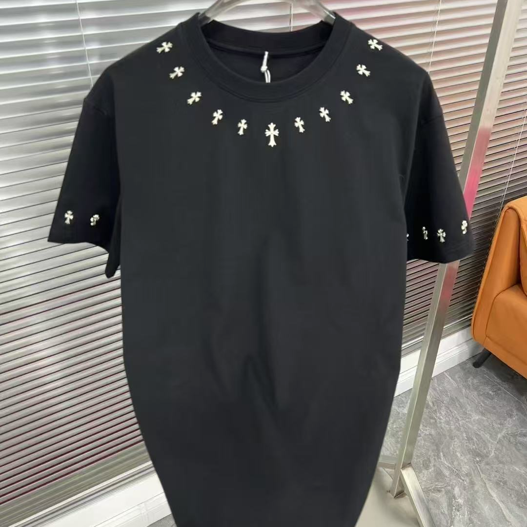 美式痞帅潮流重磅短袖T恤简约圆领个性休闲春夏季款