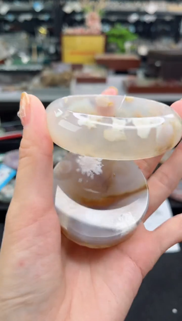 【闪购商品】石英质玉手镯未镶嵌55圈口（赠品镯心）1567150