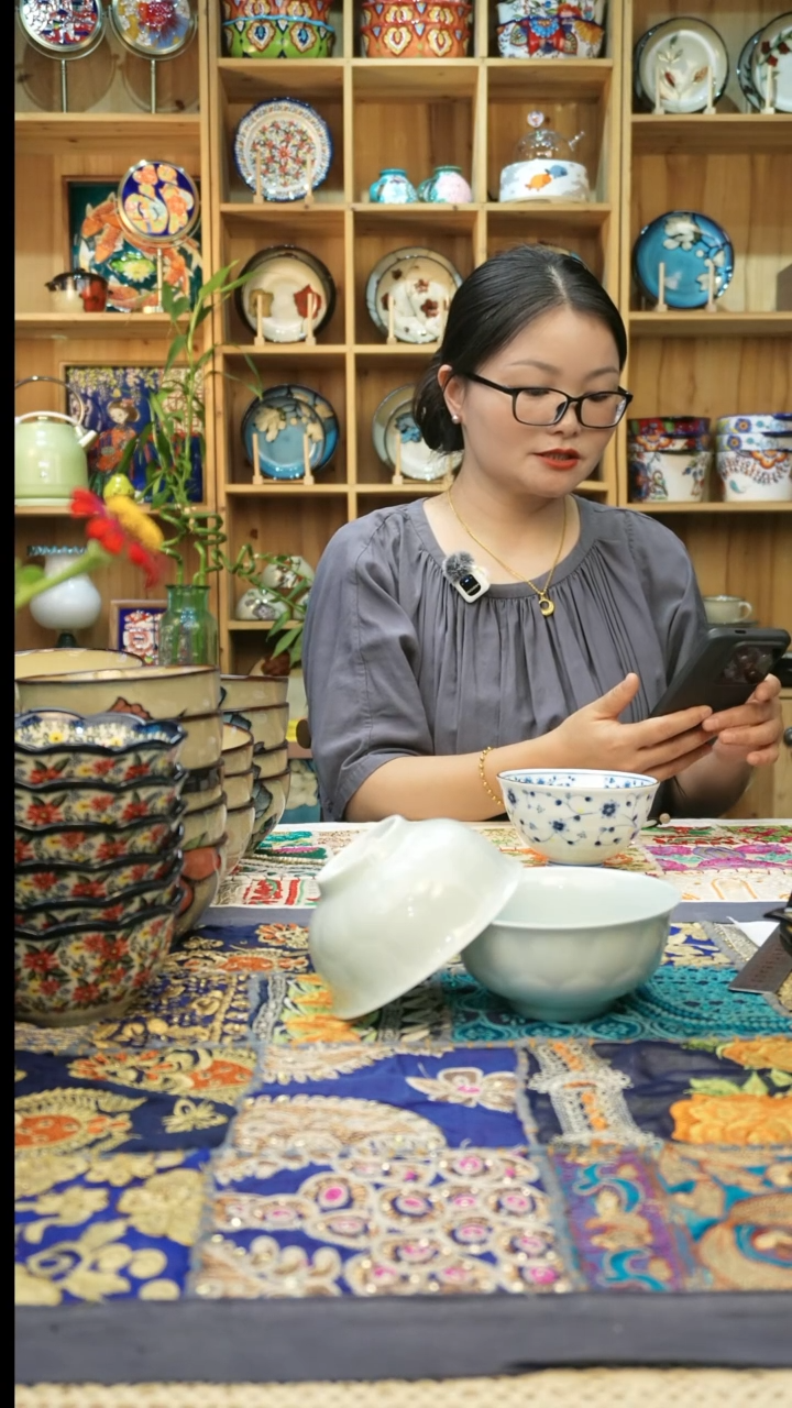 瓷片小可高温陶瓷餐具一组米饭碗2只