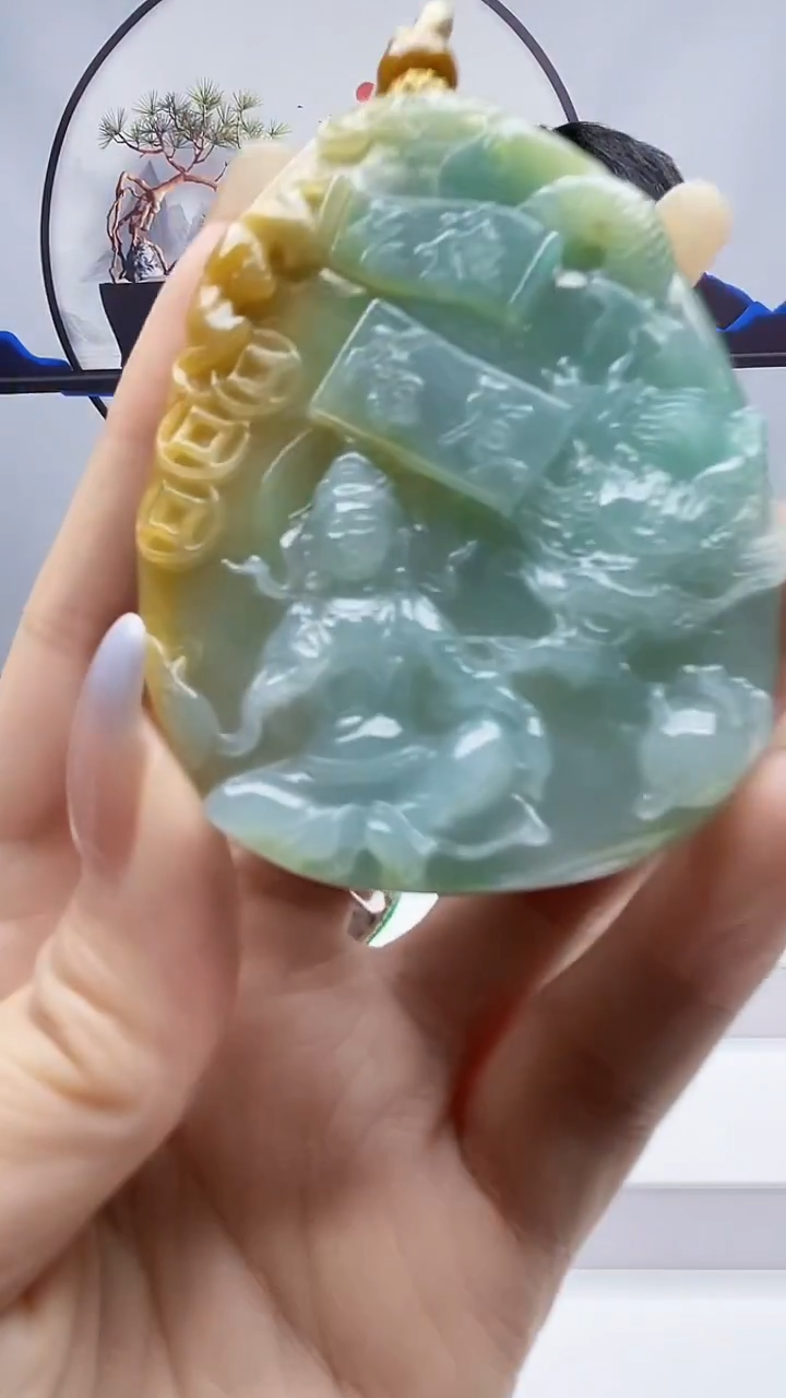 未镶嵌定制翡翠毛货挂件81