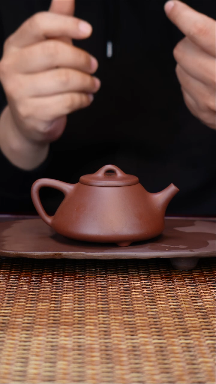 茶壶紫砂汀禾紫砂《子冶石瓢》170cc