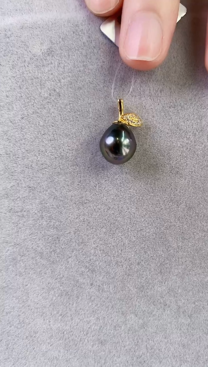 【闪购商品】海水珍珠吊坠(不含链)银S925镶嵌10-11海水珍珠吊坠