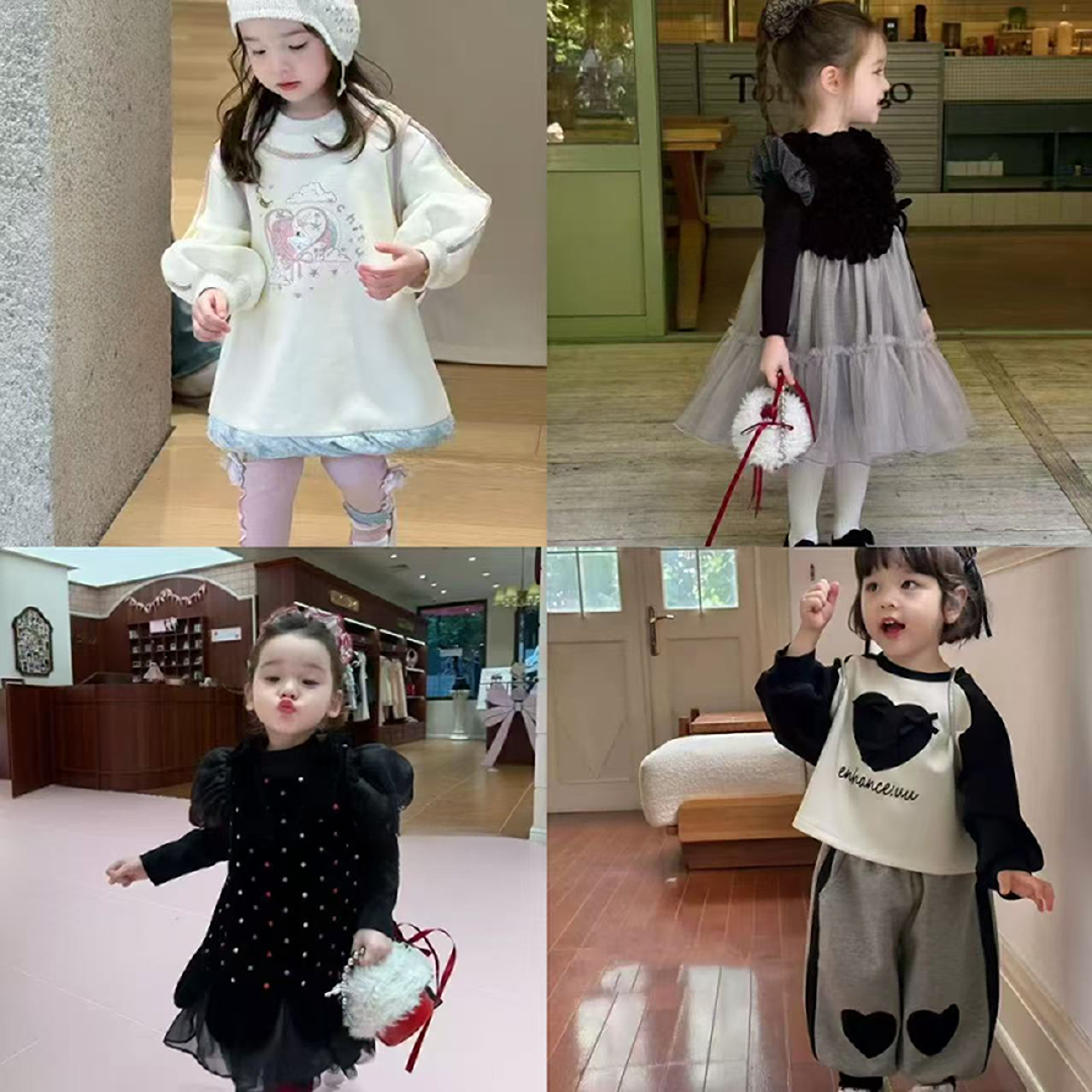 【Y801-Y899】罗拉baby儿童秋冬百搭时尚套装洋气时髦韩版女