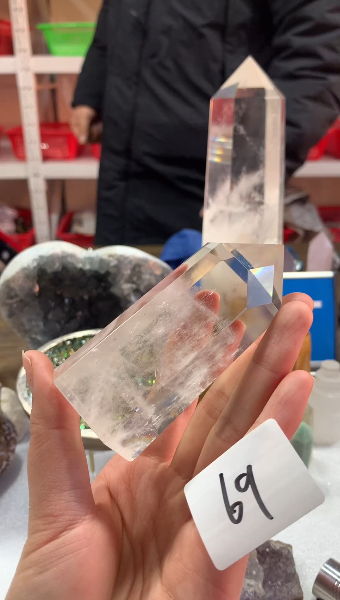 未镶嵌珠宝半成品水晶天然水晶默认微瑕69