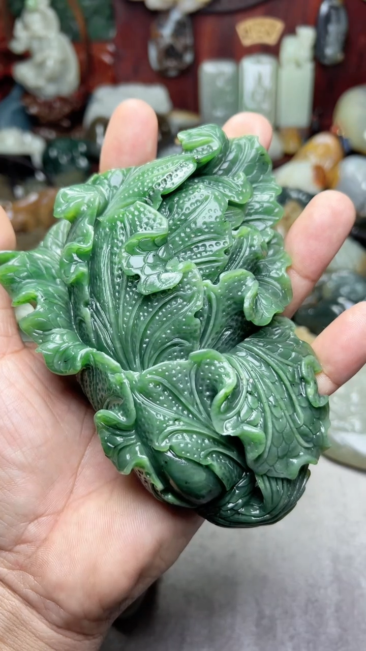 和田玉未镶嵌摆件-